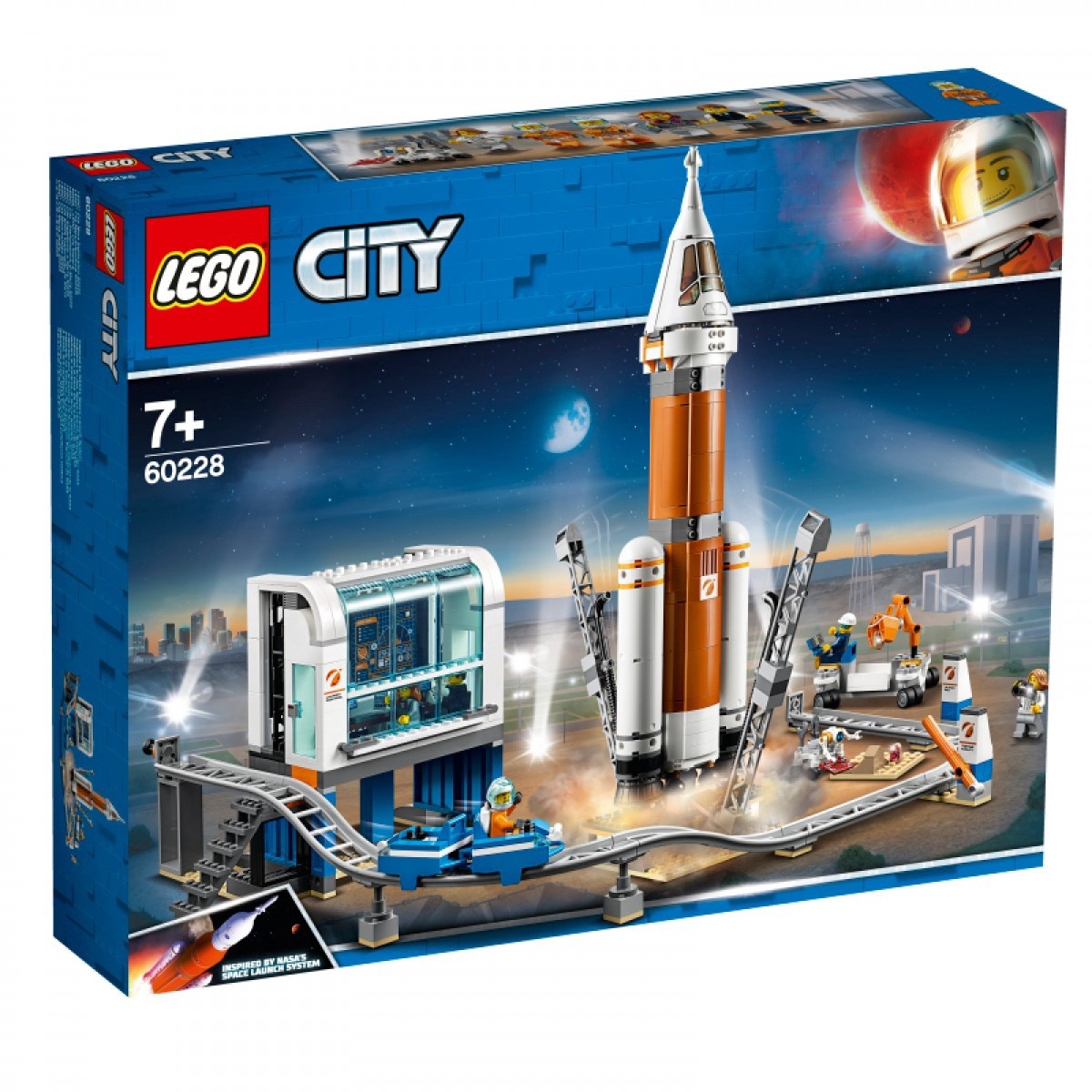 60228 LEGO® City Космическая ракета и пункт управления запуском, c 7+ лет