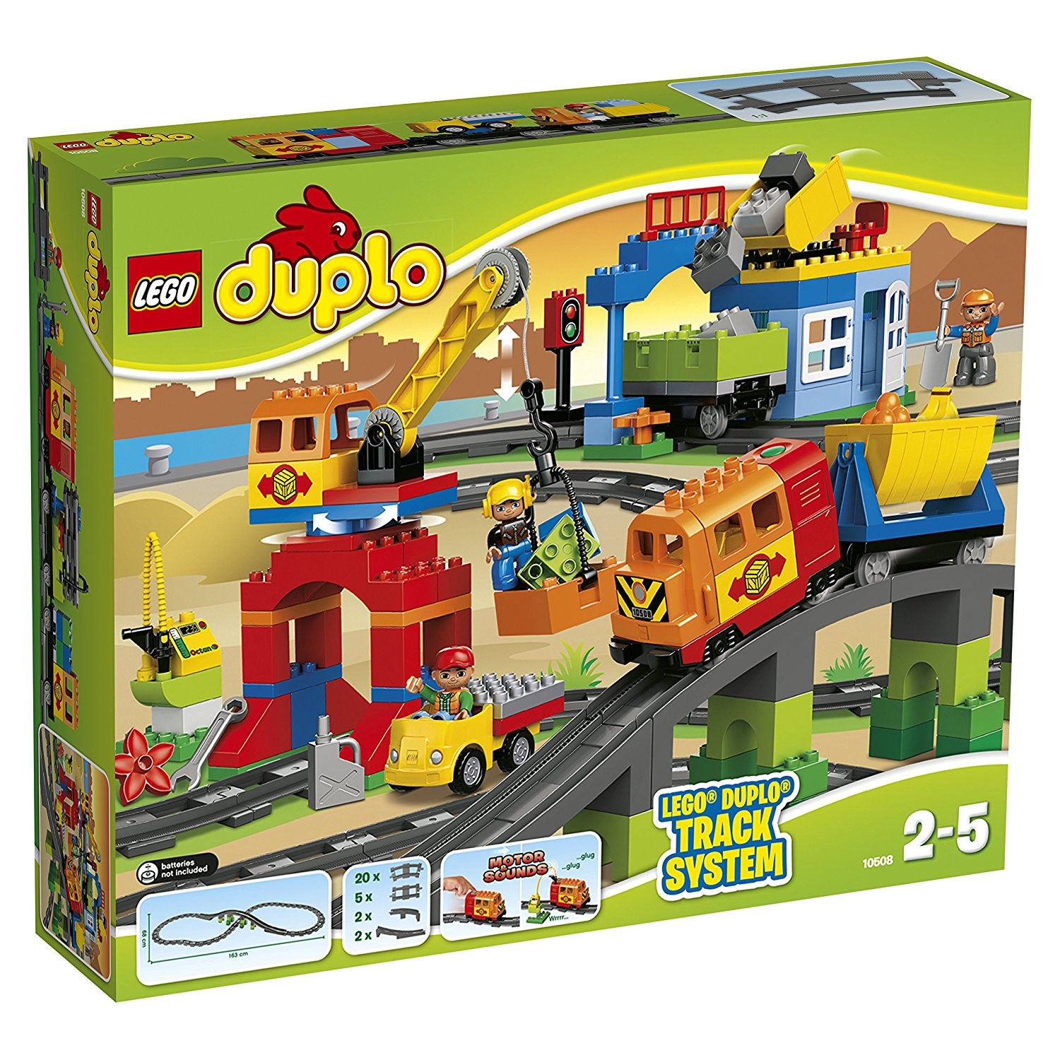 10508 LEGO DUPLO Deluxe - Dzelzceļš, 2-5 gadi