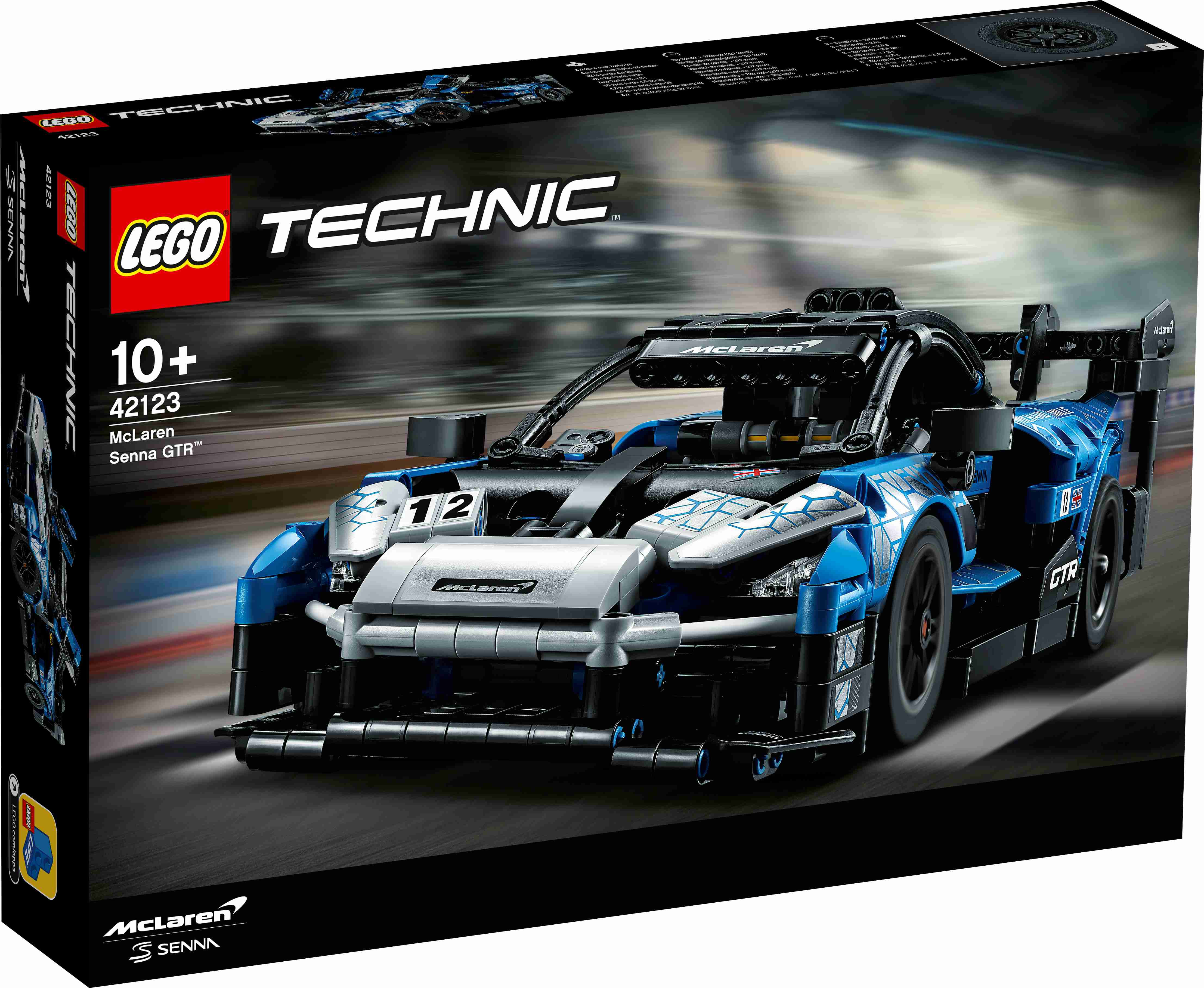 # 42123 LEGO® Technic McLaren Senna GTR™, 10+ gadi, 2021.g.modelis
