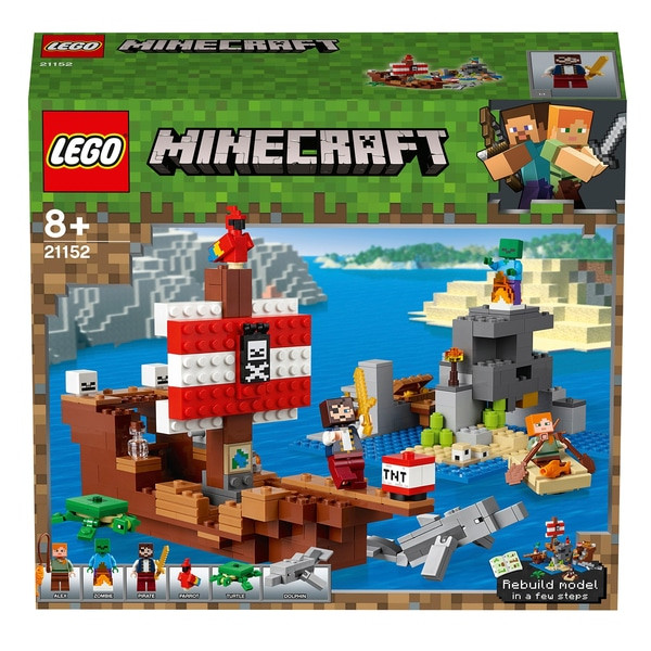 # 21152 LEGO® Minecraft Pirātu kuģa piedzīvojums, 8+ gadi