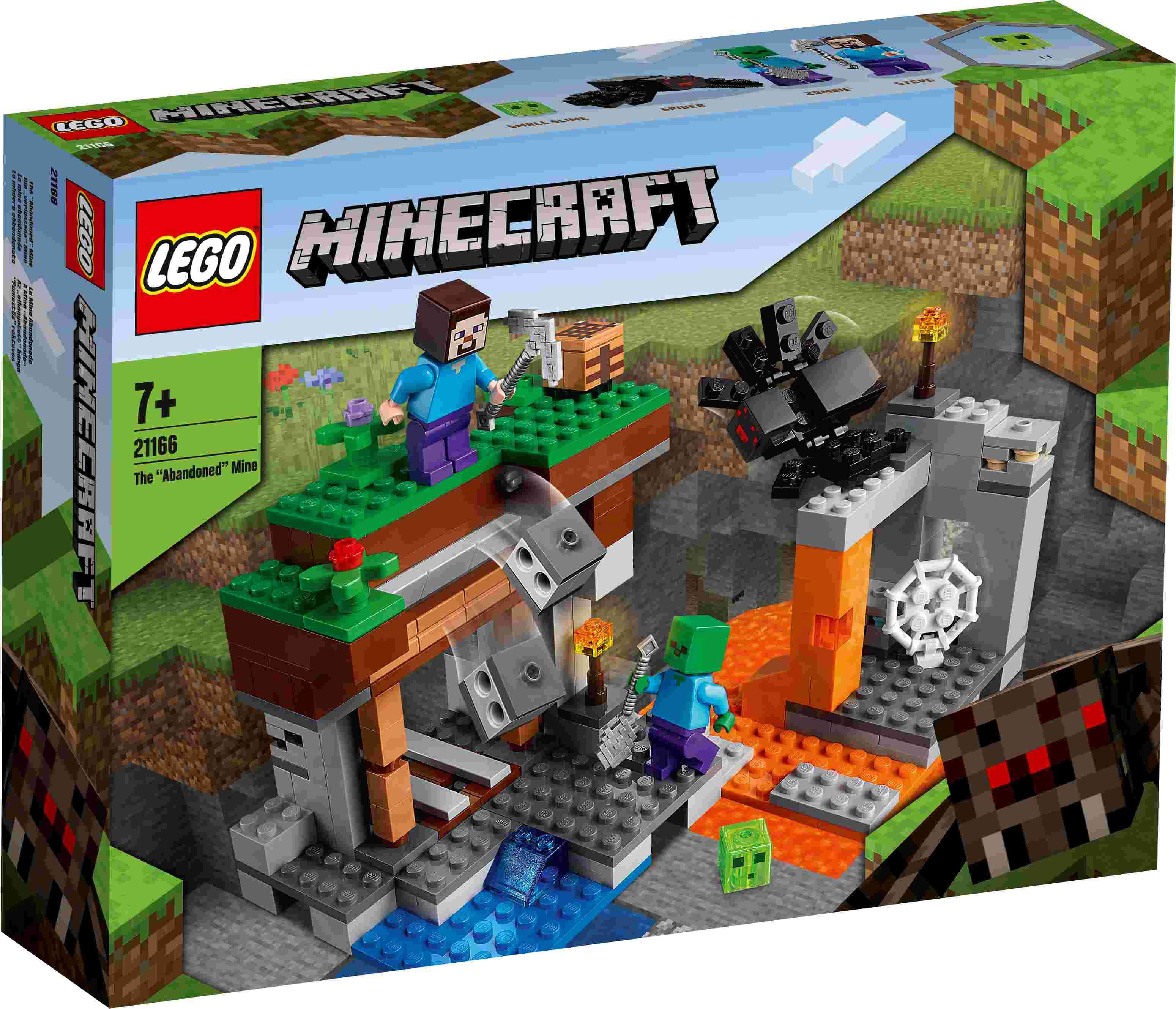 # 21166 LEGO® Minecraft “Pamestās” raktuves, 7+ gadi