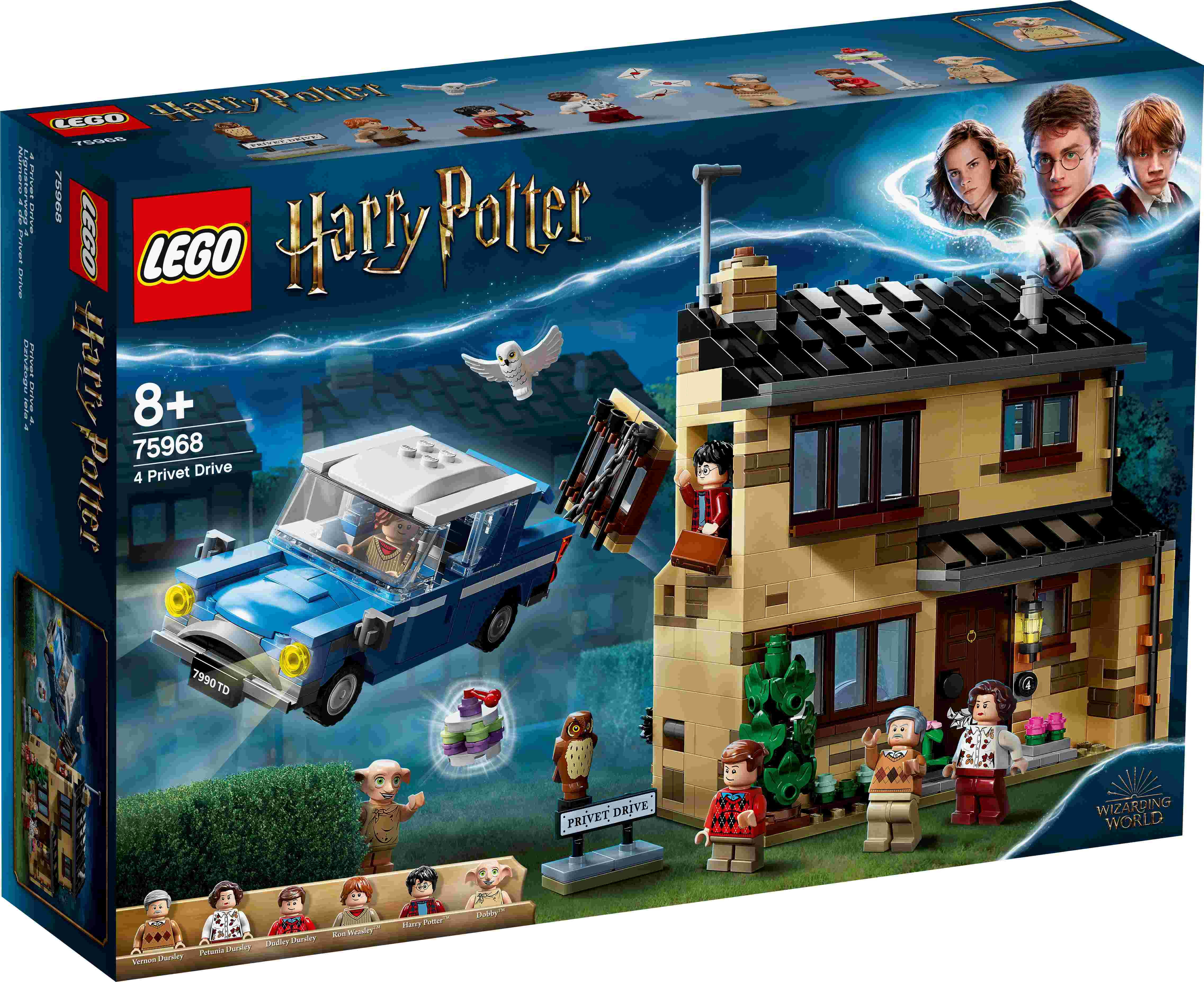 75968 LEGO® Harry Potter Dzīvžogu iela 4; 8+ gadi