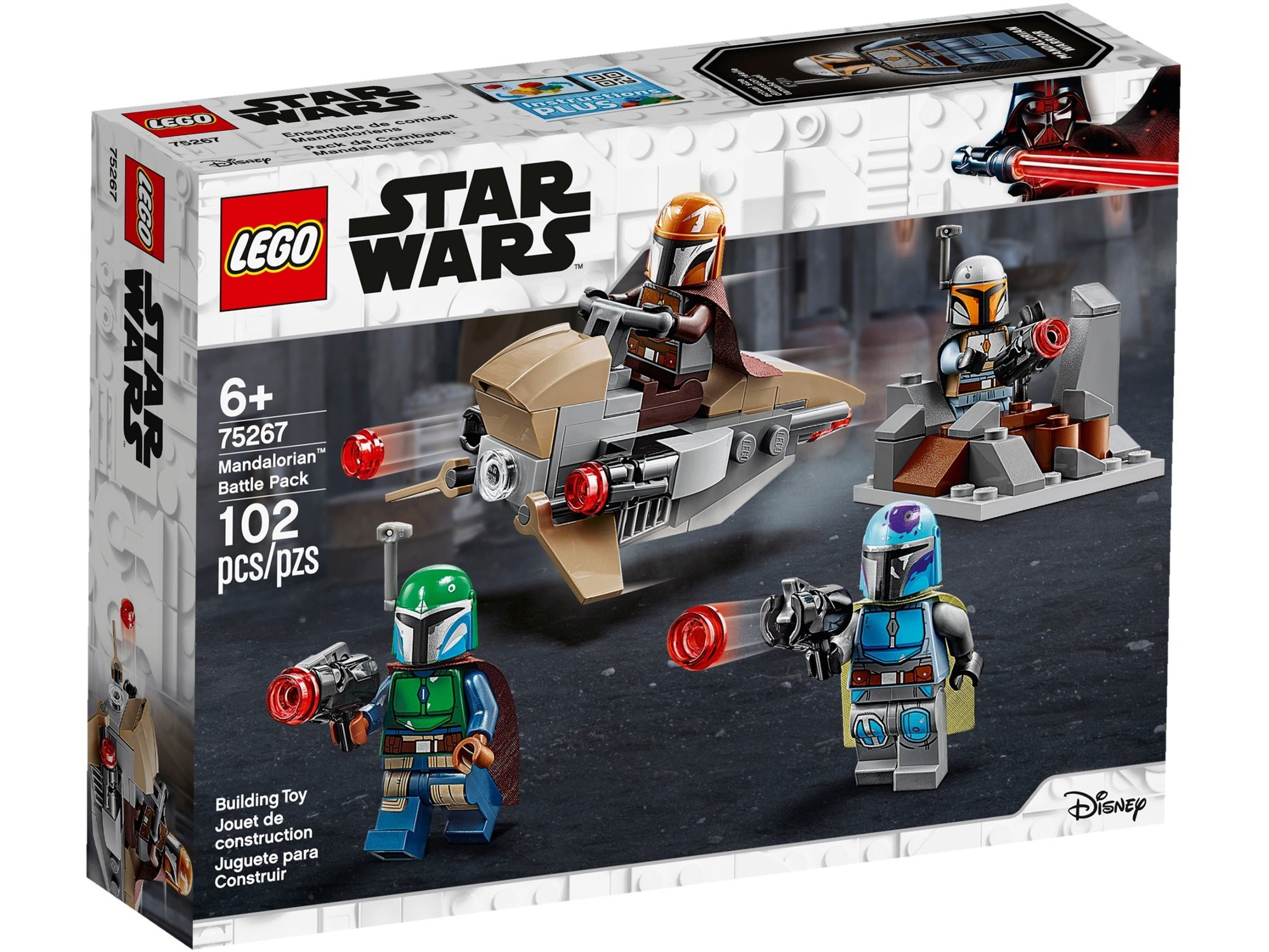 75267 LEGO® Star Wars Боевой набор: мандалорцы, 6+ лет