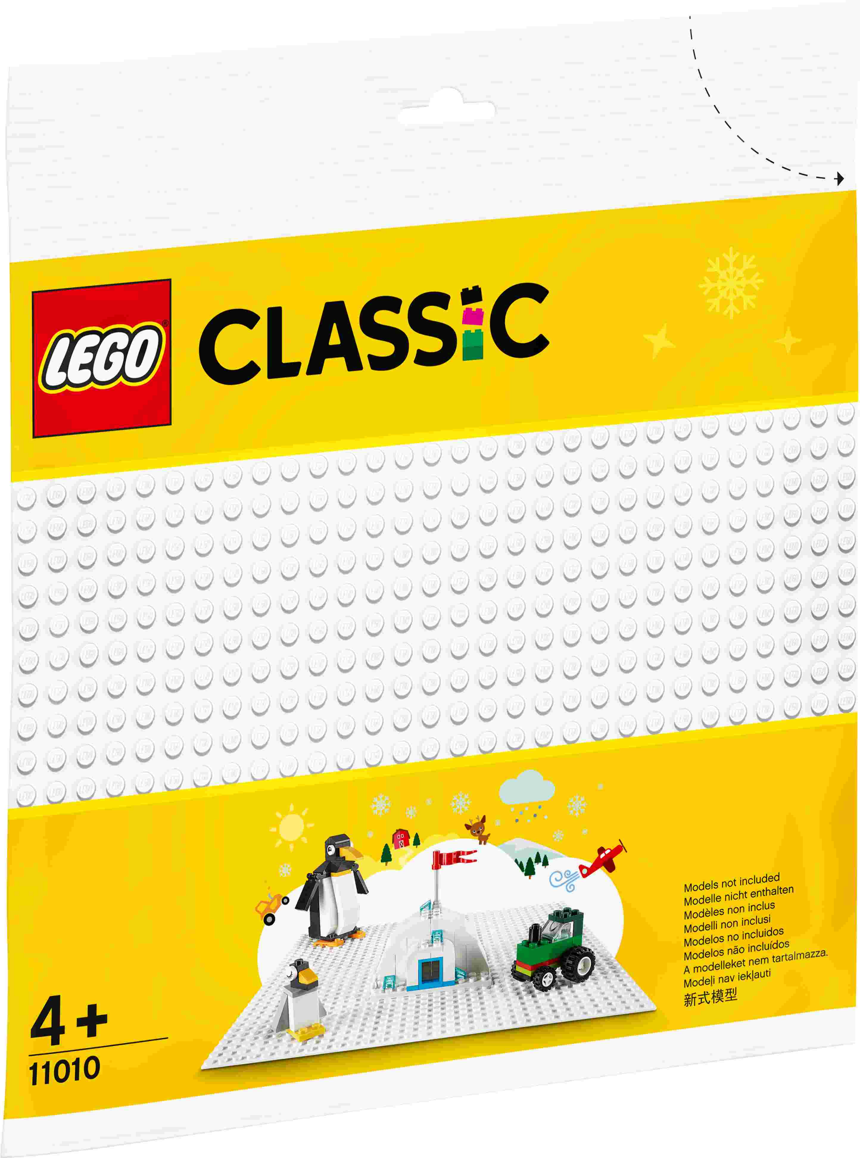 11010 LEGO® Classic Balta celtniecības plāksne, 4+ gadi