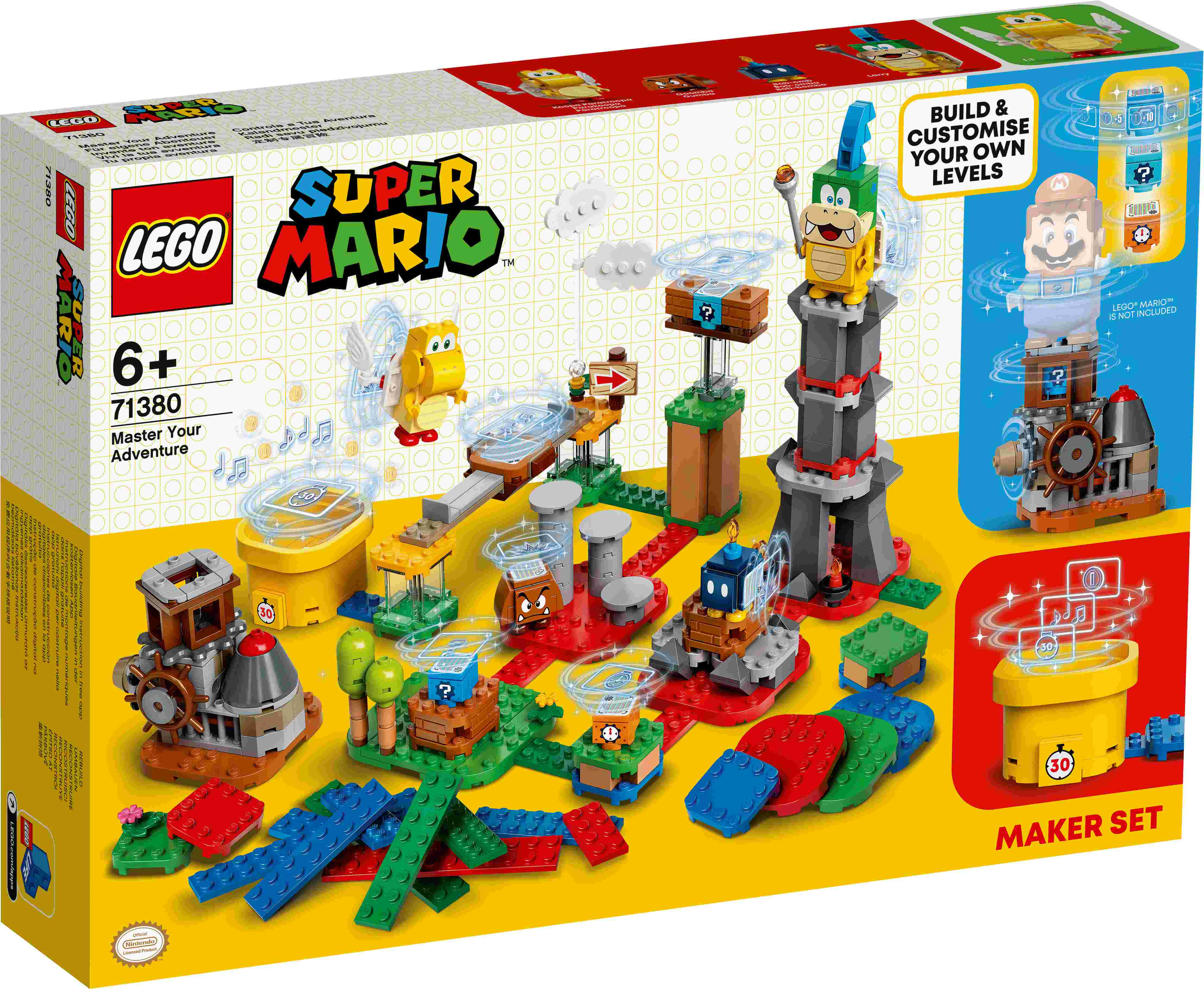 # 71380 LEGO® Super Mario Radi savu piedzīvojumu: veidotāja komplekts, 6+ gadi, 2021.g.modelis
