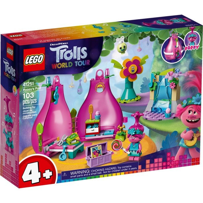 41251 LEGO® Trolls Домик-бутон Розочки, 4+ лет
