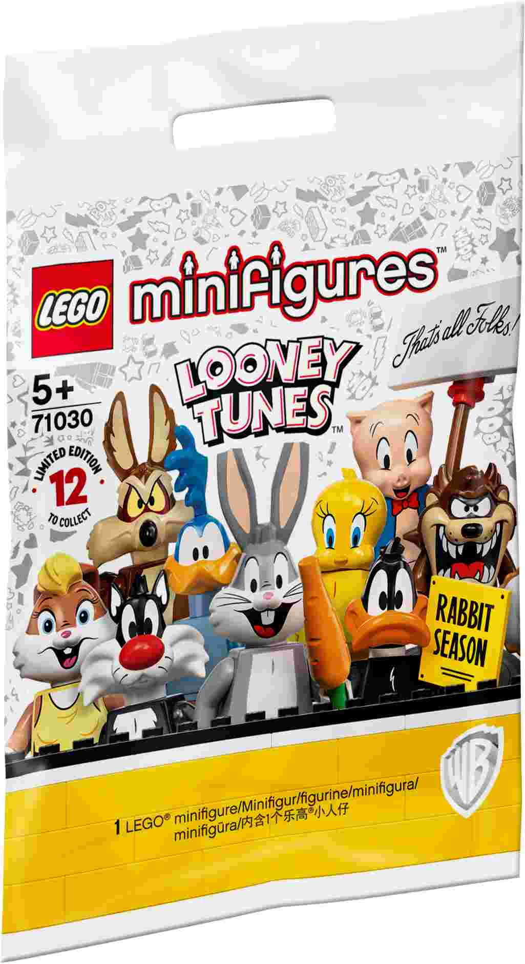71030 LEGO® Minifigures Looney Tunes™, 5+ gadi, 2021.g.modelis