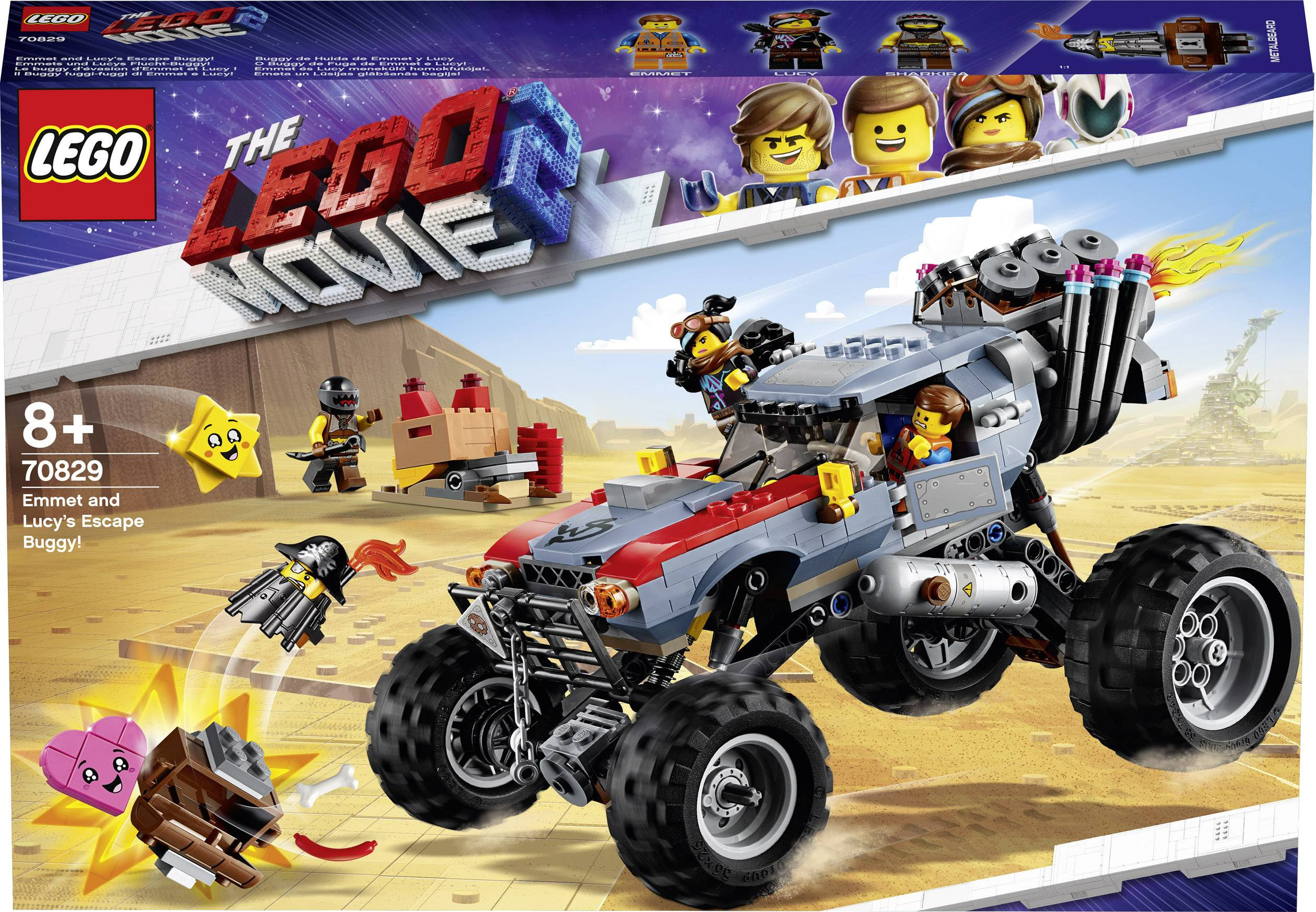 70829 LEGO® Movie Побег Эммета и Дикарки на багги, 8+ лет