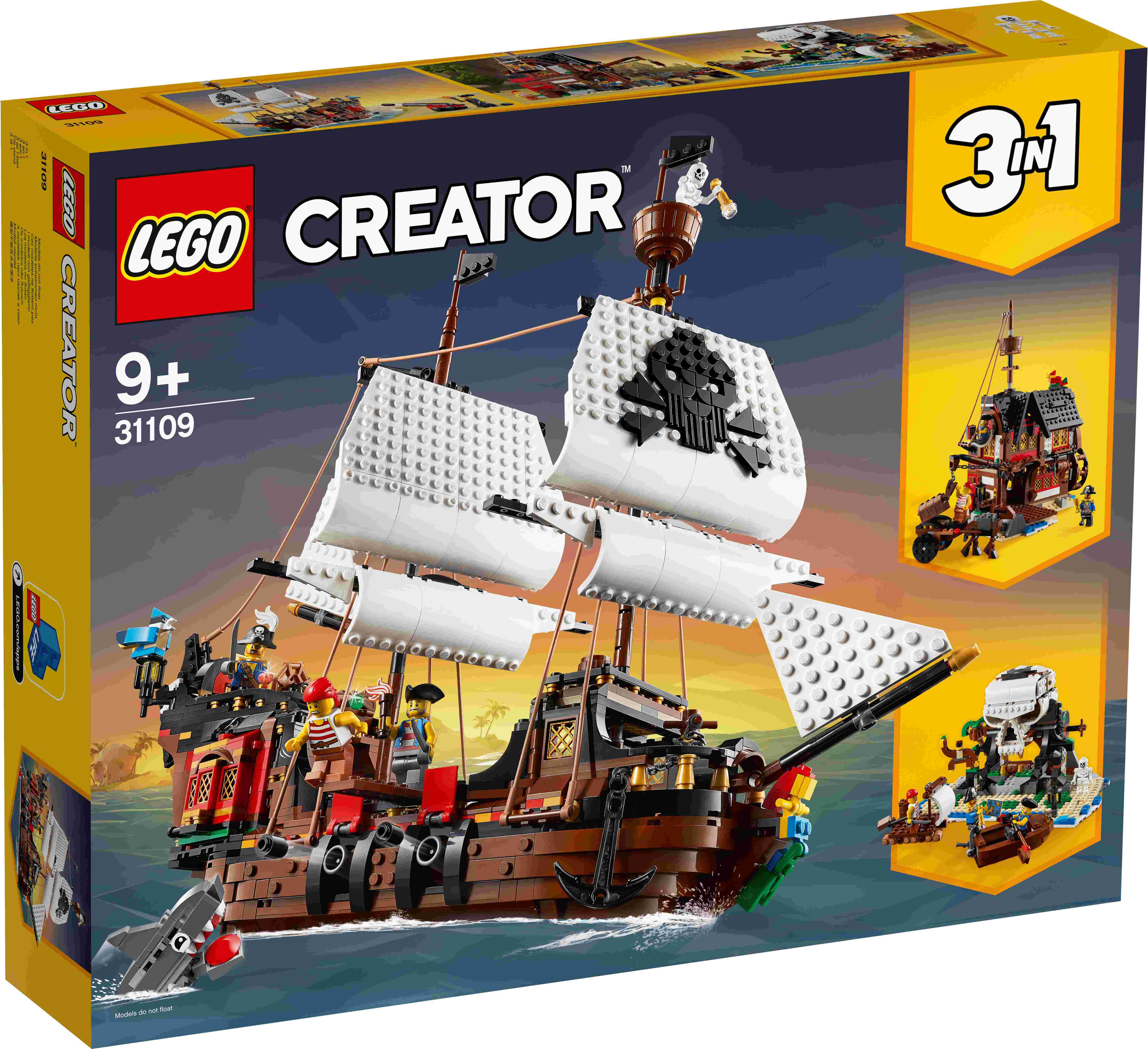 31109 LEGO® Creator Pirātu kuģis, 9+ gadi