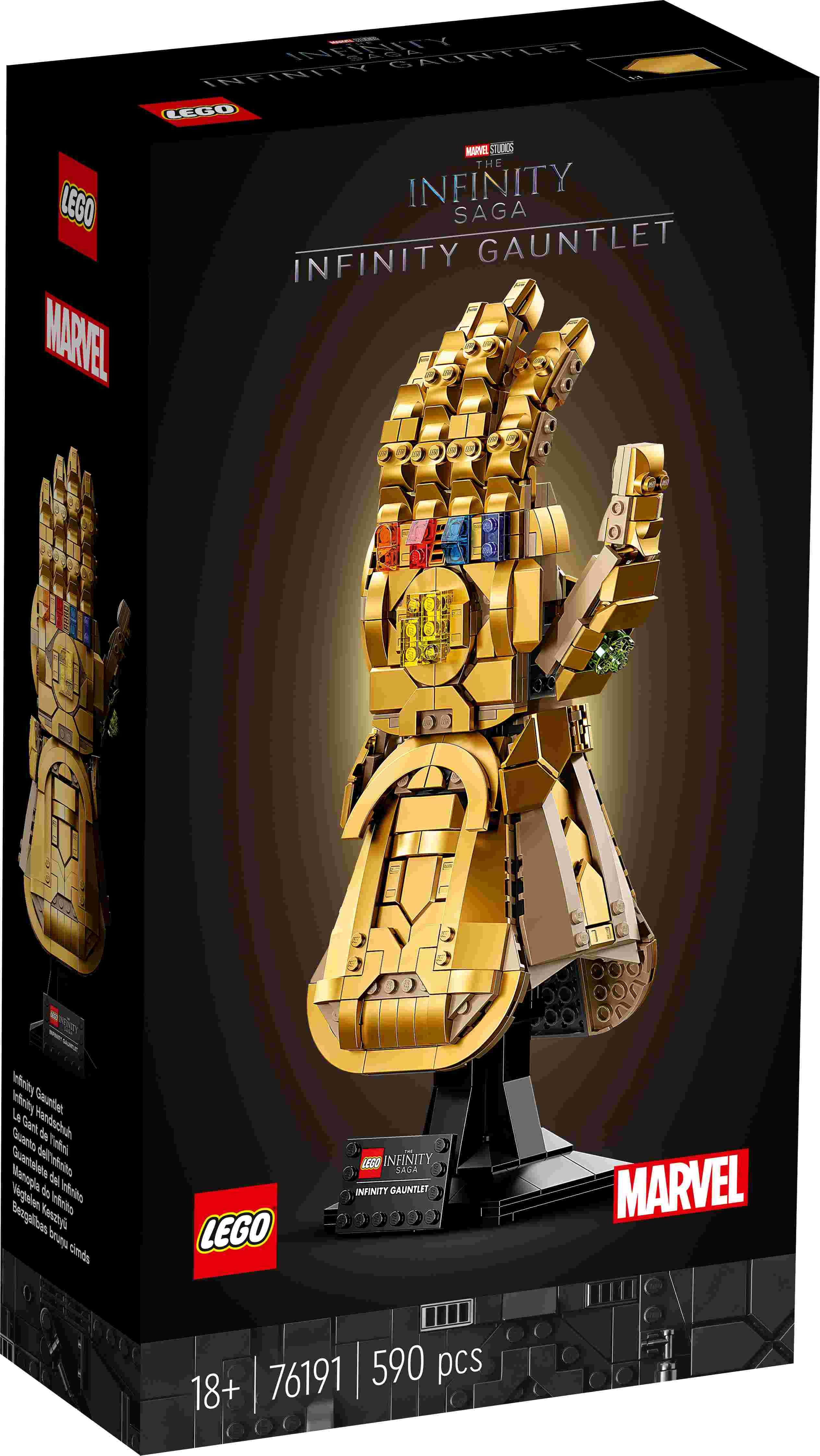 76191 LEGO® Marvel Bezgalības bruņu cimds, no 18+ gadiem, 2021 gada modelis