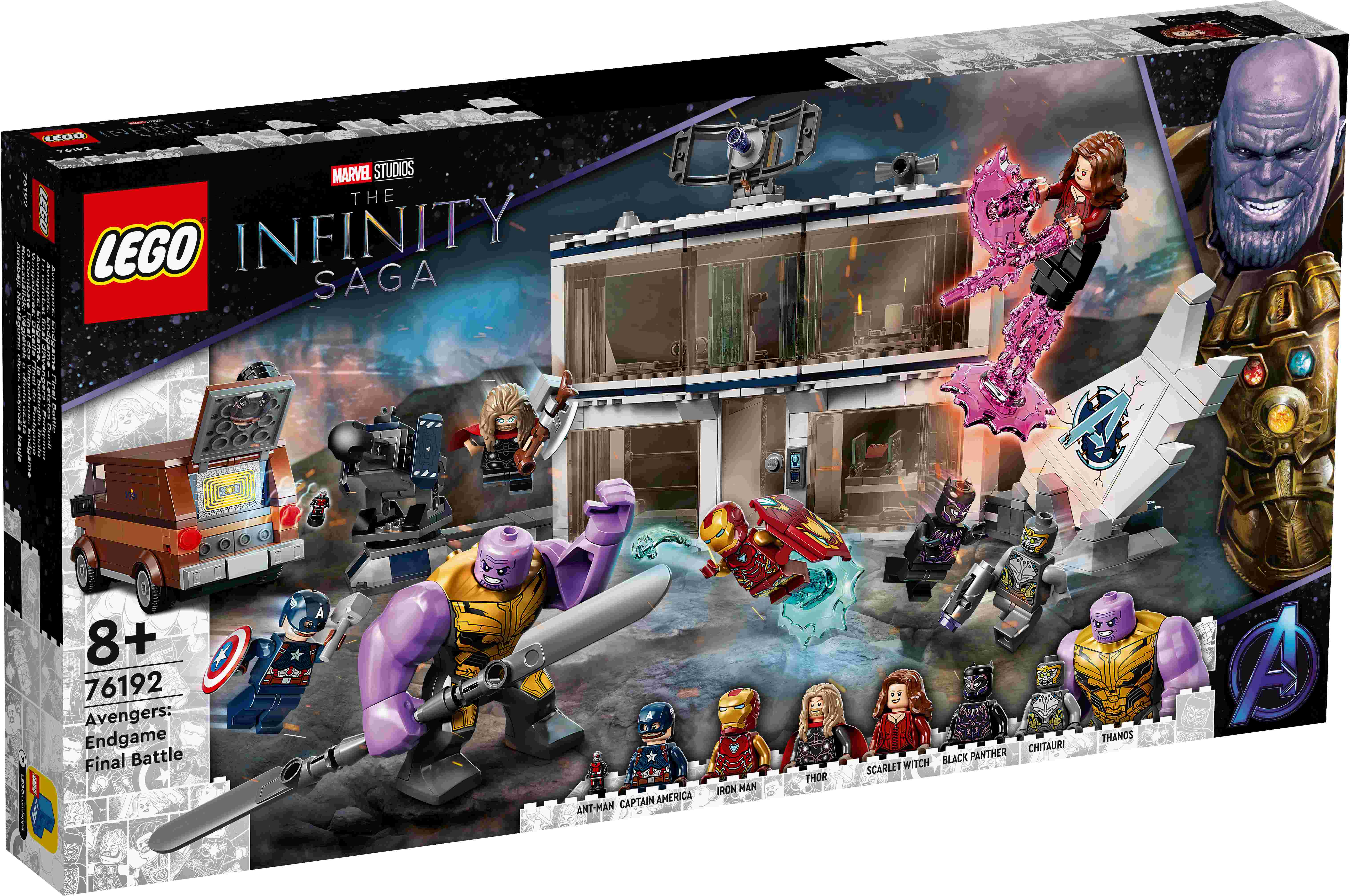76192 LEGO® Marvel Atriebēji: Noslēguma cīņas izšķirošā kauja, no 8+ gadiem, gada modelis 2021