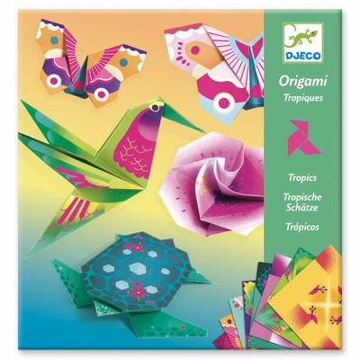 Djeco Origami - Tropi-neona toņos, 7-13 gadi, DJ08754