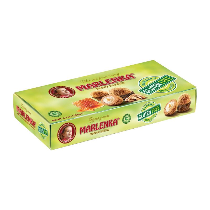 MARLENKA Gluten Free10 медовых шариков с начинкой, без глютена, 235г