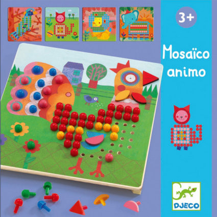 Djeco Мозаика - зверюшки, от 4 лет, DJ08137