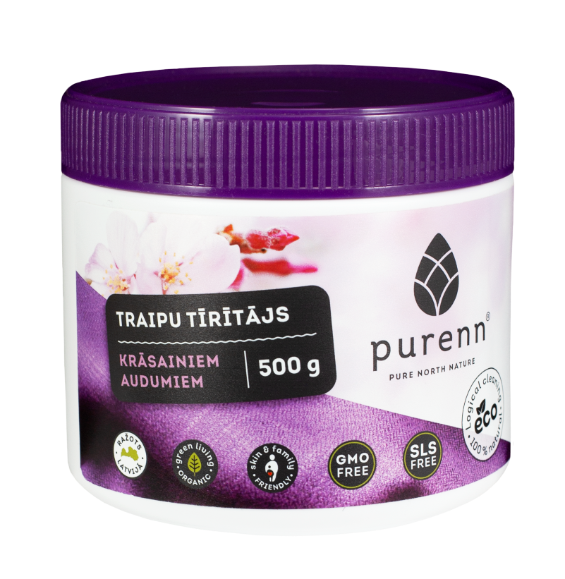 Purenn Traipu tīrītājs krāsainiem audumiem 500g