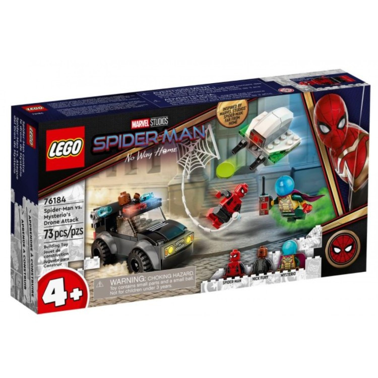 # 76184 LEGO® Super Heroes Zirnekļcilvēks pret Mysterio: drona uzbrukums, no 4+ gadiem, 2021 gada modelis