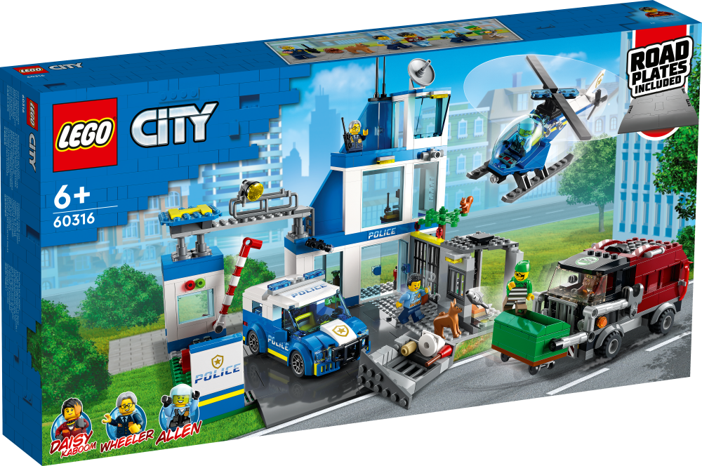 60316 LEGO® City Policijas iecirknis, 6+ gadi, 2022 gada modelis