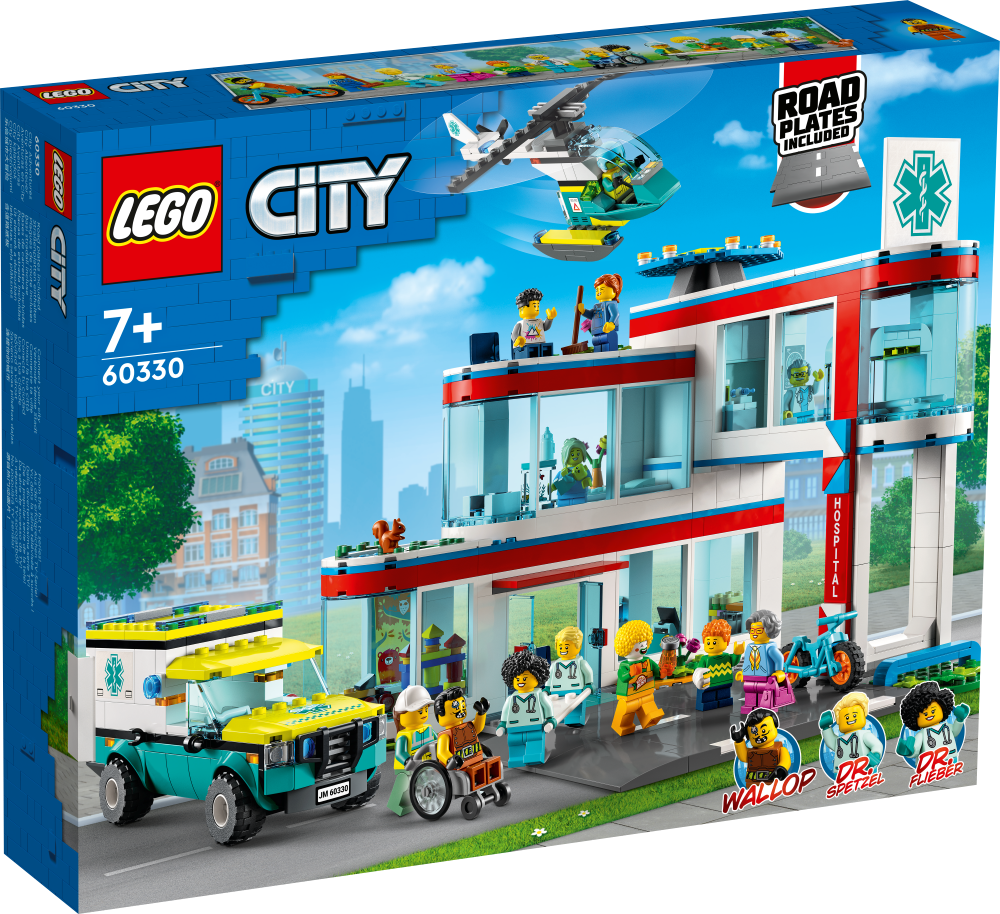 60330 LEGO® City Slimnīca, 7+ gadi, 2022 gada modelis