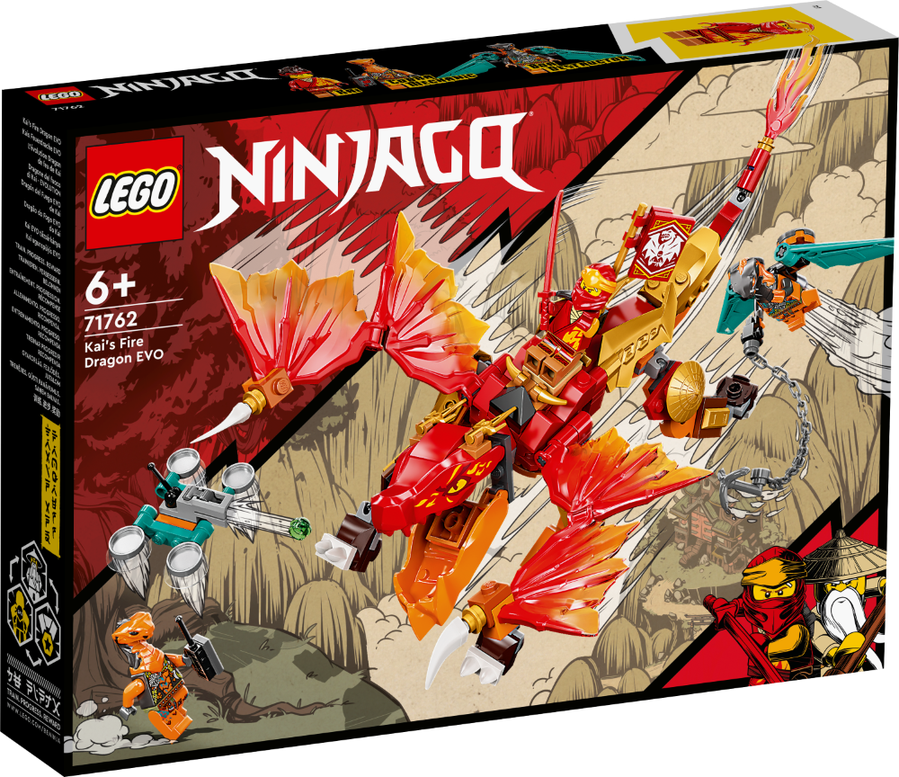 71762 LEGO® Ninjago Огненный дракон ЭВО Кая 6+ лет, 2022
