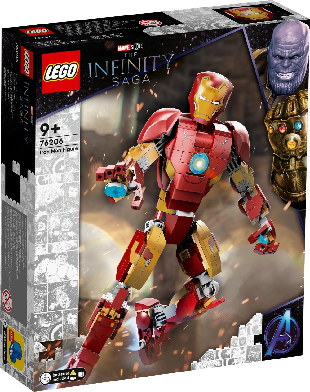 76206 LEGO® Marvel Super Heroes Фигурка Железного человека 9+ лет, 2022