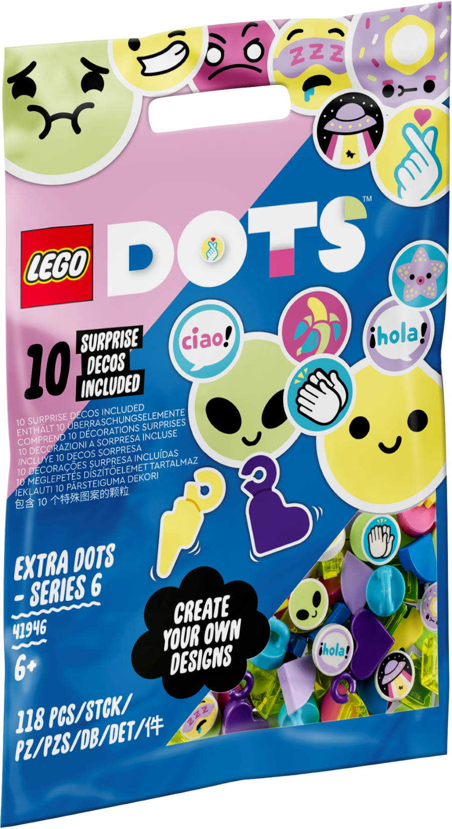 41946 LEGO® Dots Тайлы DOTS — серия 6. 6+ лет, 2022
