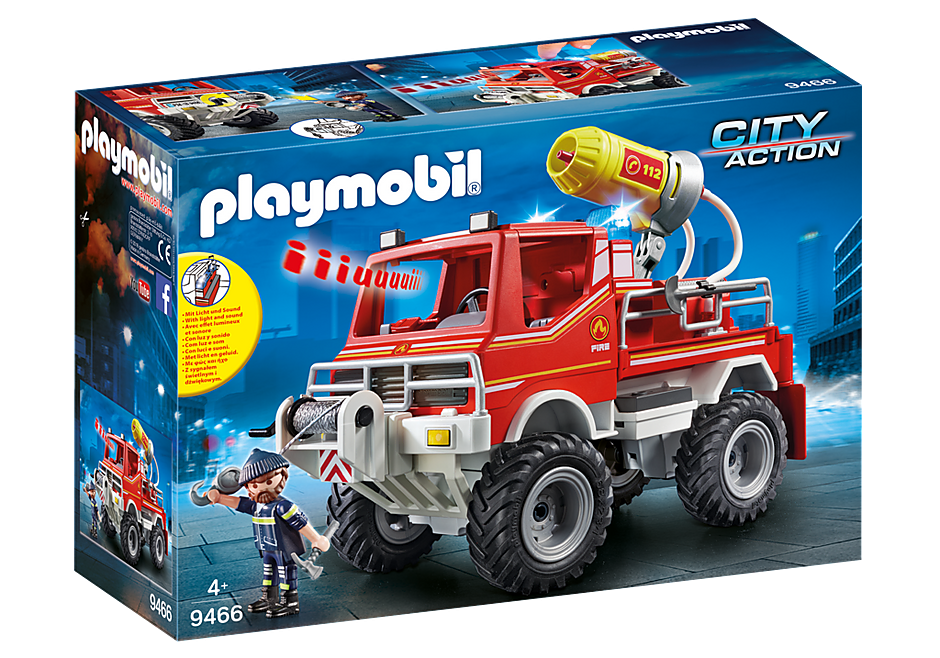 9466 PLAYMOBIL® City Action Ugunsdzēseju auto ar gaismu un skaņu ,no 4+