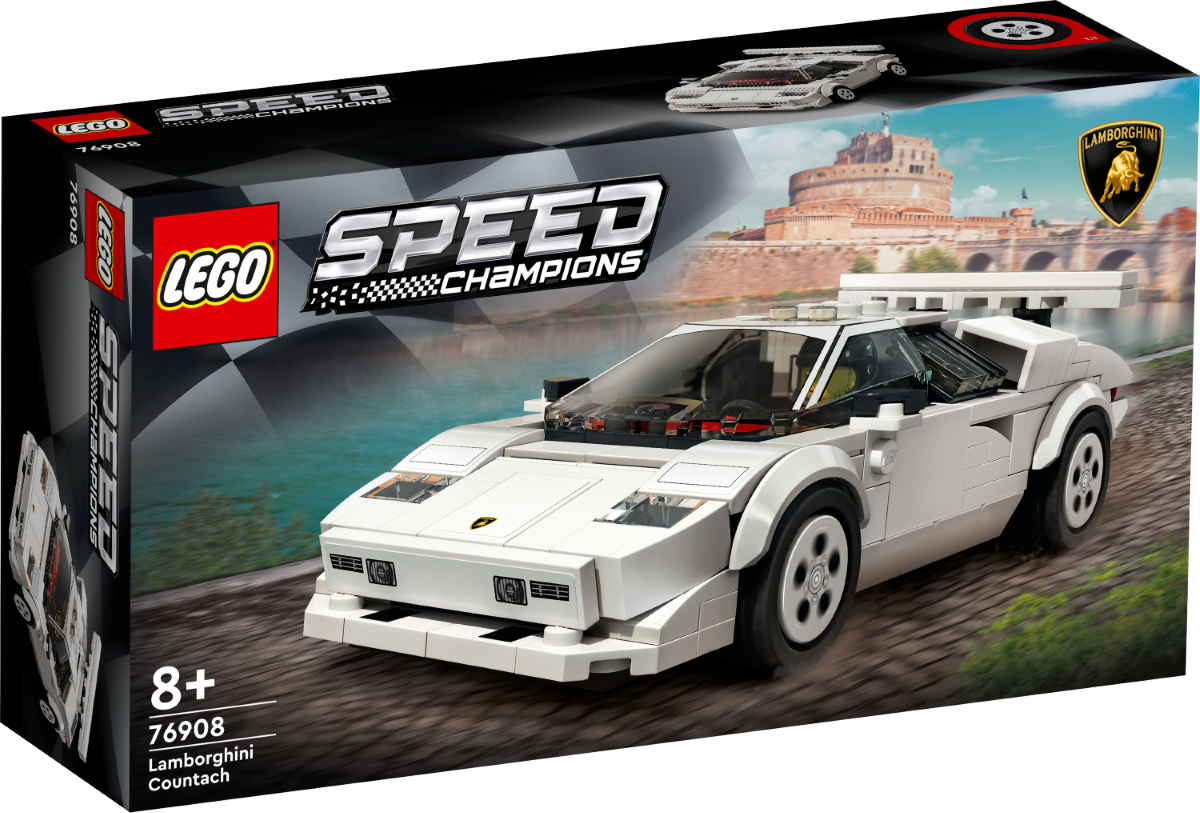 76908 LEGO® Speed Champions Lamborghini Countach, 8+ лет,модель 2022 года