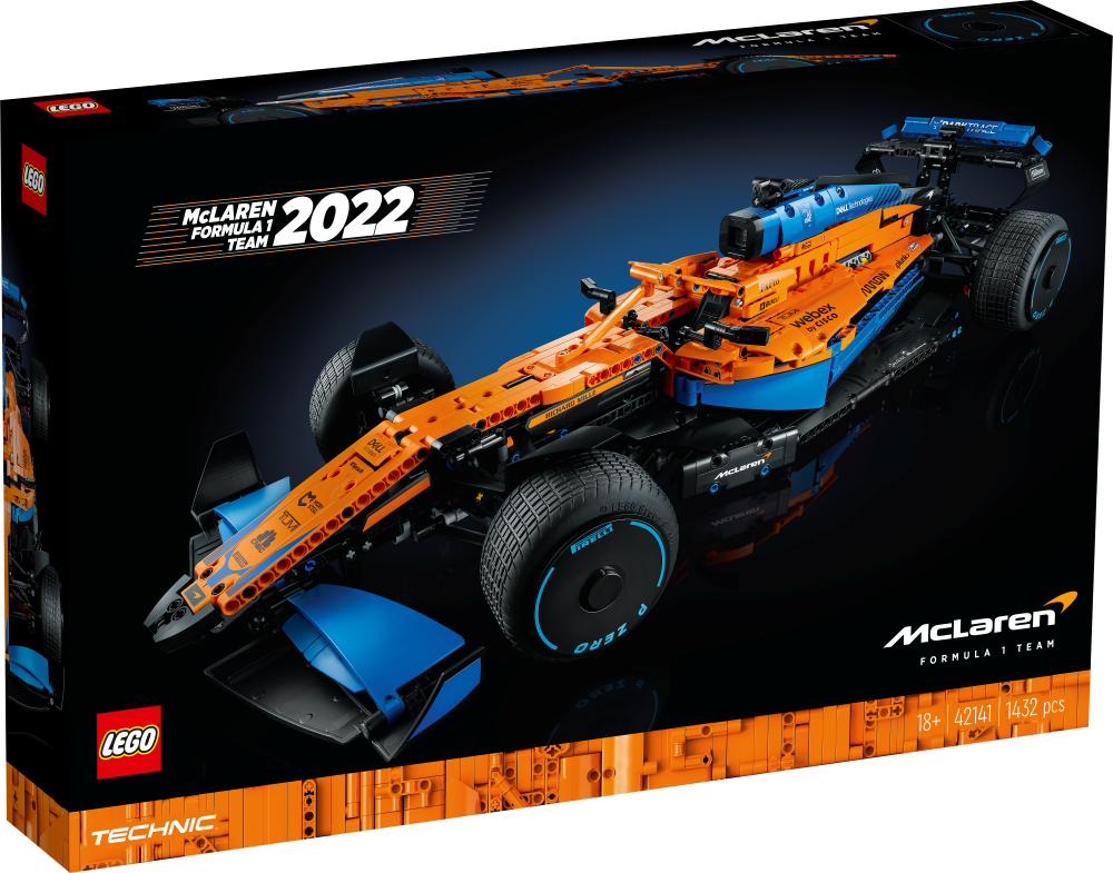 42141 LEGO® Technic McLaren Formula 1™ sacīkšu auto, 18+ gadi, 2022. gada modelis