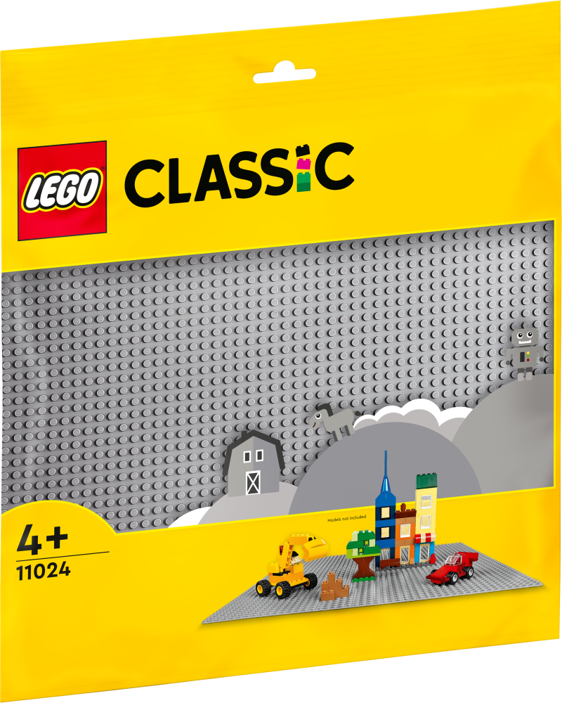 11024 LEGO® Classic Pelēka būvpamatne, 4+ gadi 38x38, 2022. gada modelis