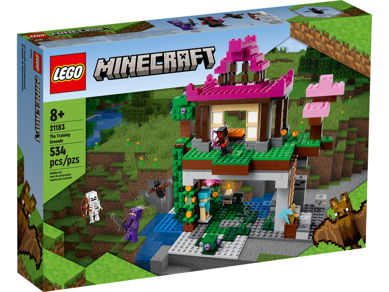 21183 LEGO® Minecraft Treniņlaukums, no 8 gadiem 2022 gada modelis