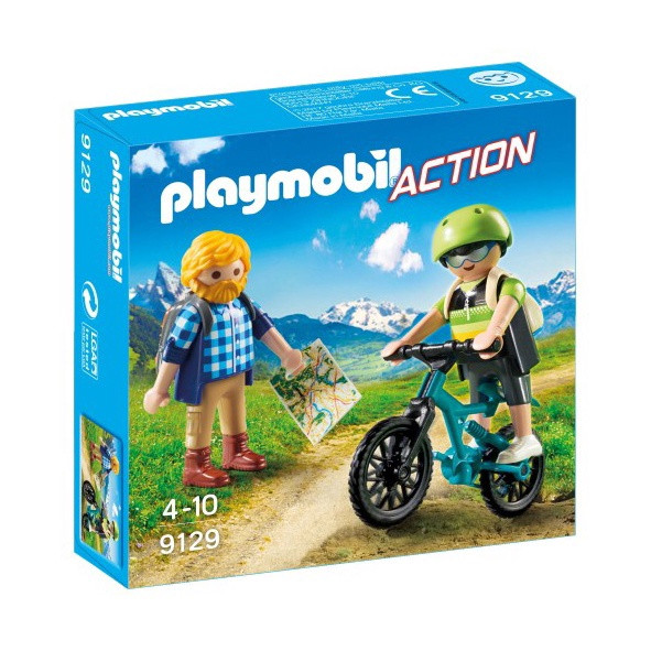 9129 PLAYMOBIL® Action Velosipēdists ar tūristu, no 4 gadu vecuma