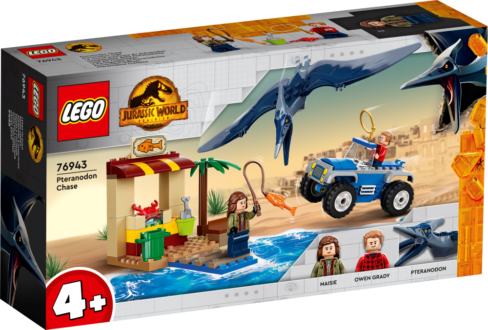 76943 LEGO® Jurassic World Погоня за птеранодоном, 4+ лет,модель 2022 года