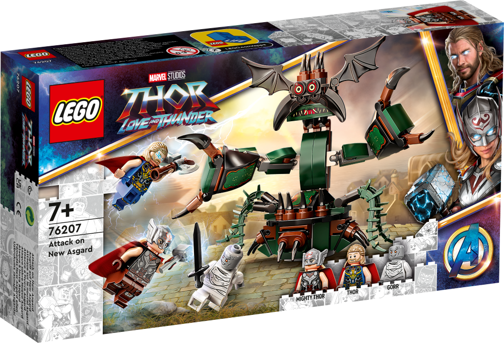 76207 LEGO® Marvel Super Heroes Uzbrukums Jaunajai Asgardai, , 7+ лет,модель 2022 года
