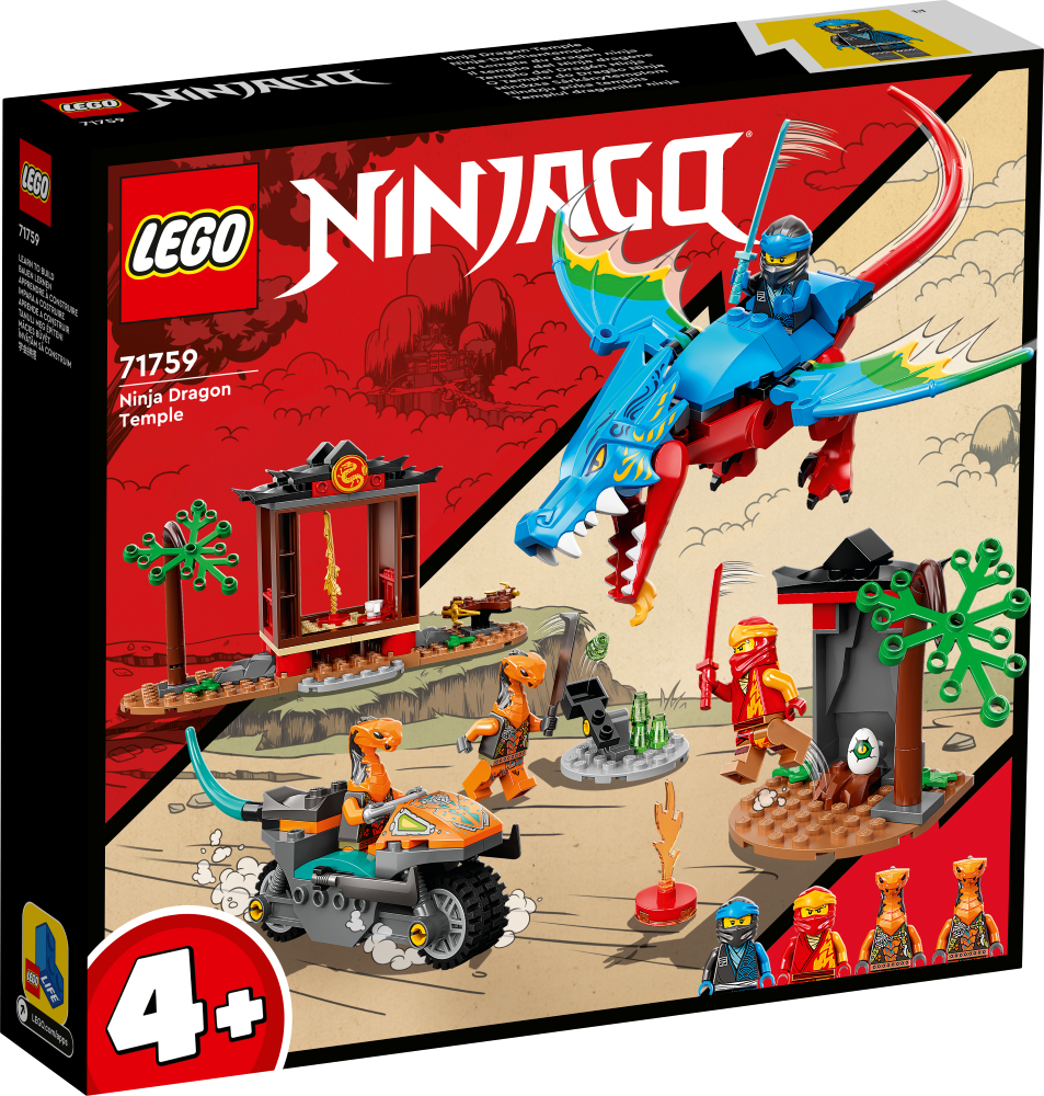71759 LEGO® Ninjago Nindzju pūķa templis, 4+ gadi, 2022. gada modelis