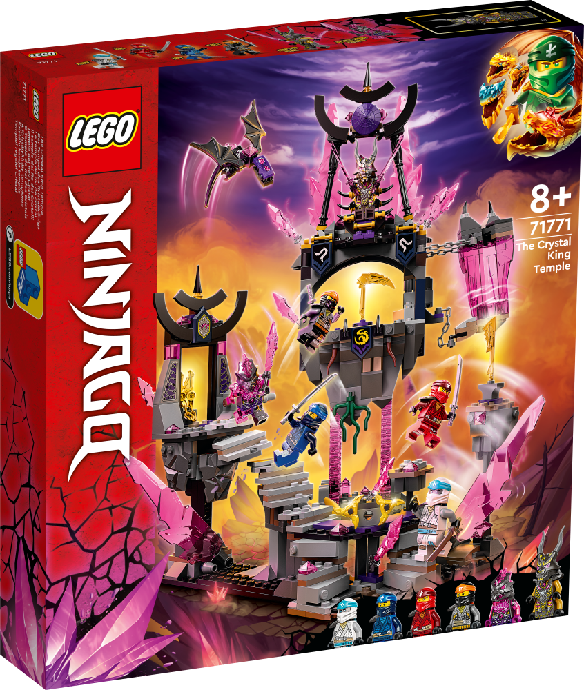 71771 LEGO® Ninjago Храм Кристального Короля, 8+ лет,модель 2022 года