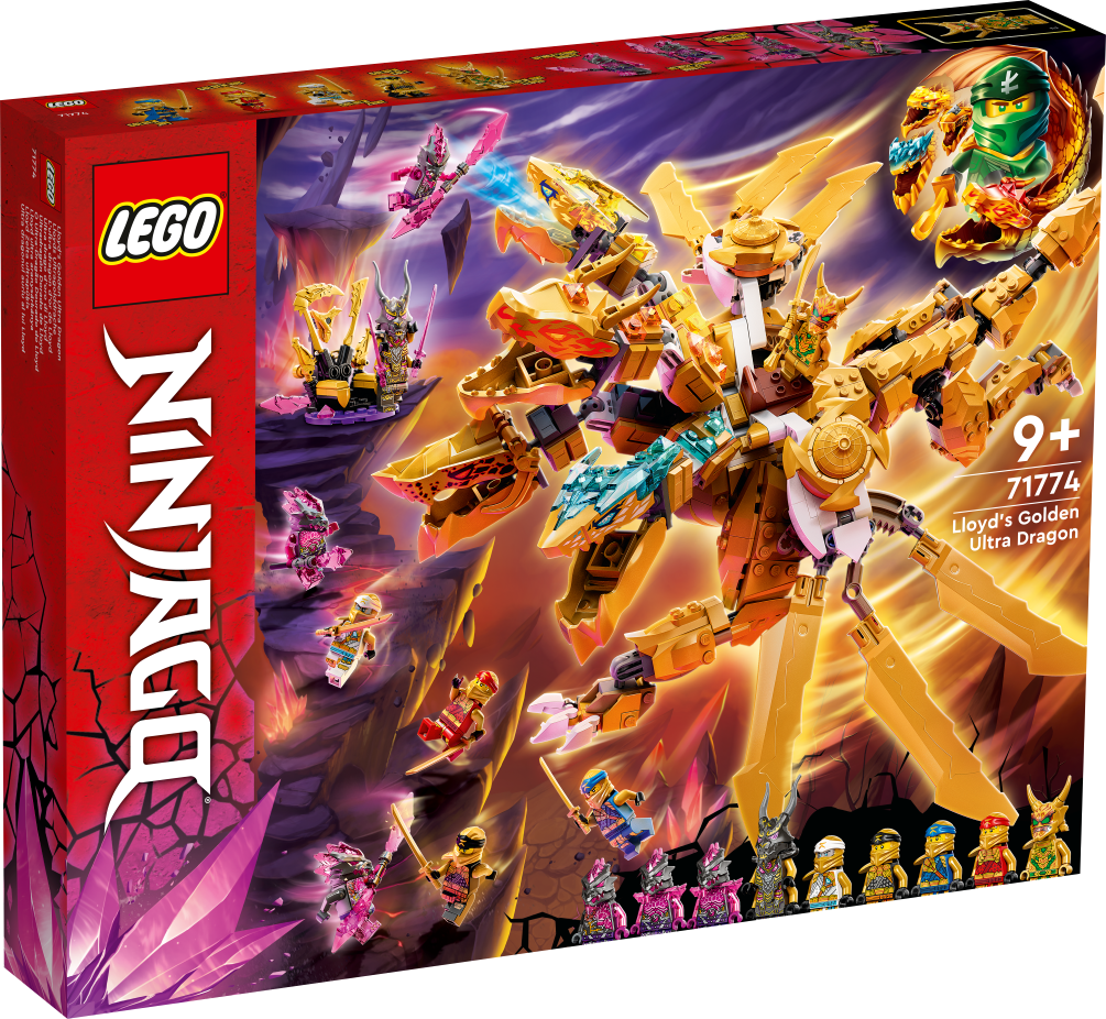 71774 LEGO® Ninjago Золотой ультрадракон Ллойда, 9+ лет,модель 2022 года