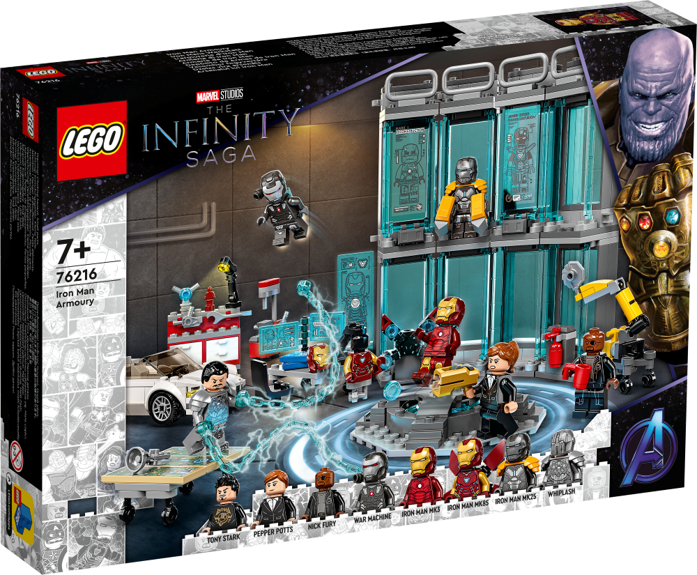 76216 LEGO® Marvel Super Heroes Dzelzs vīra arsenāls, 7+ gadi, 2022. gada modelis