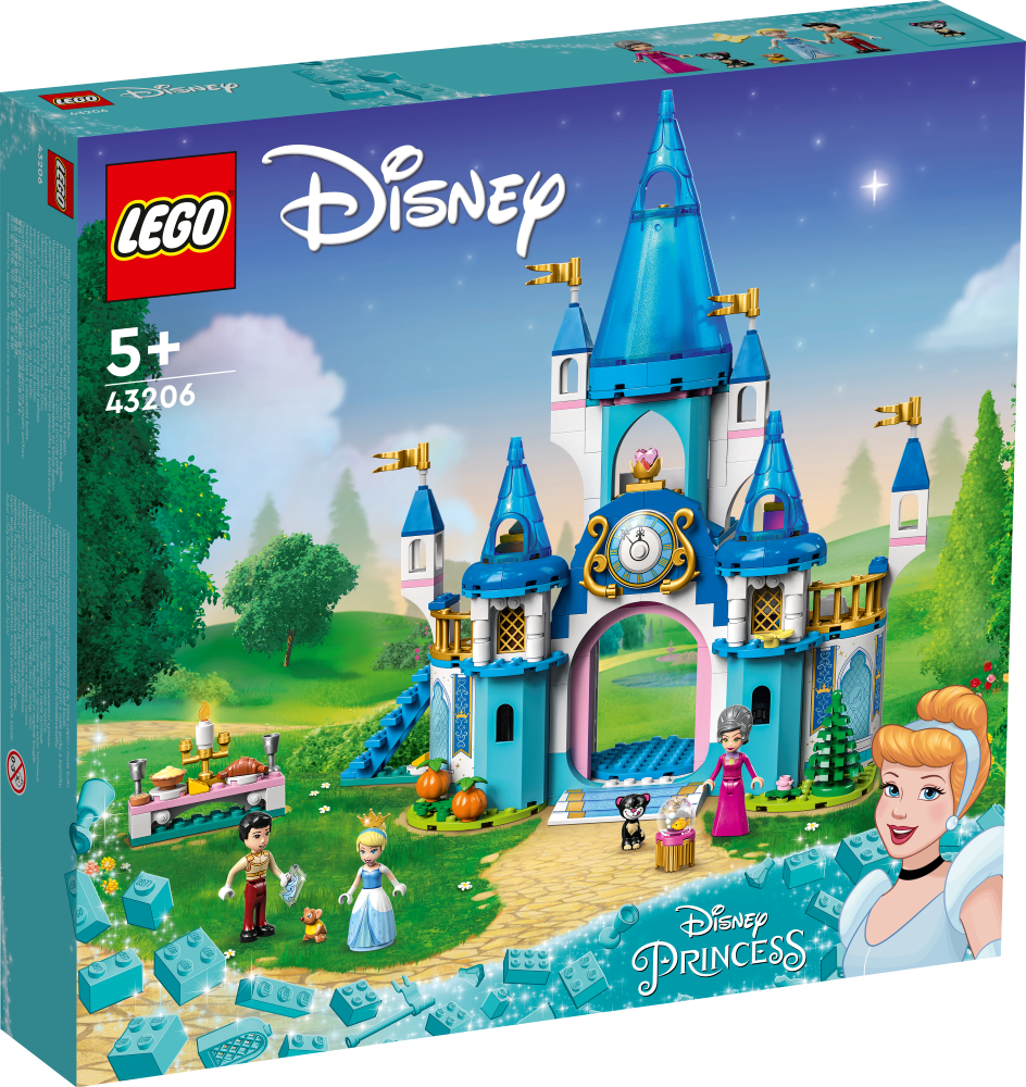 43206 LEGO® Disney Замок Золушки и Прекрасного принца, 5+ лет,модель 2022 года