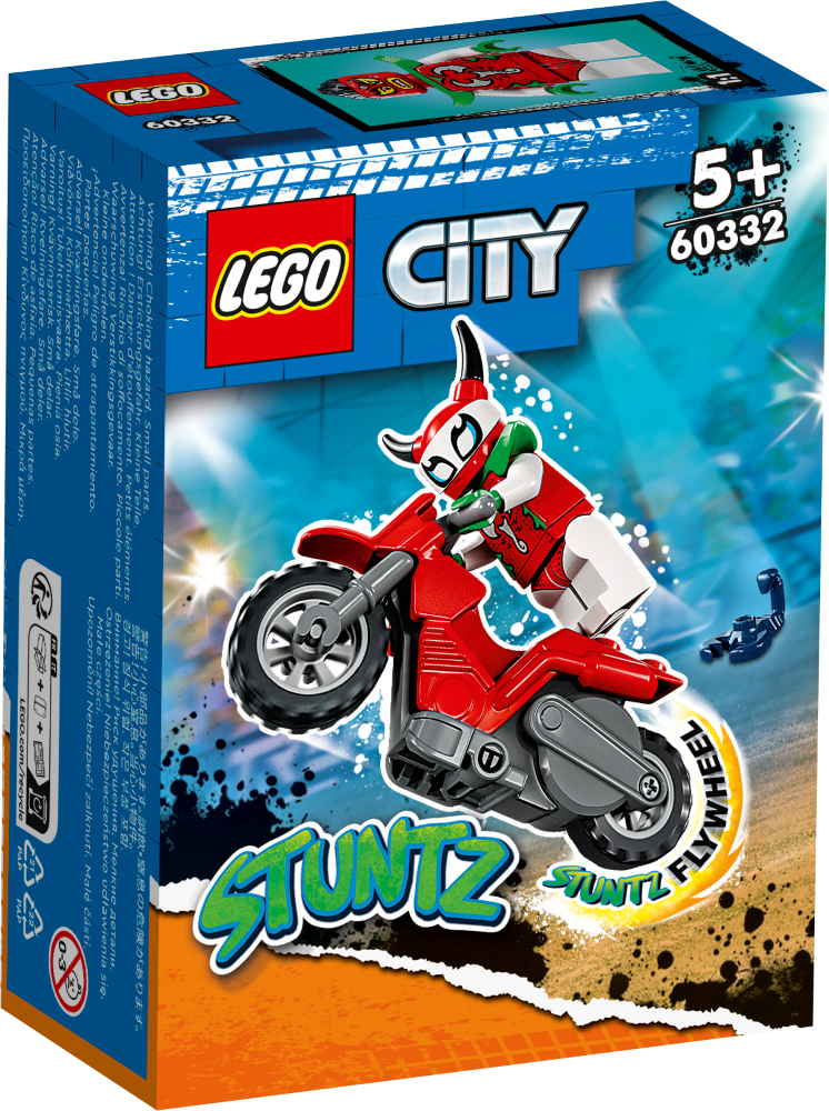 # 60332 LEGO® City Pārgalvīgā skorpiona triku motocikls, 5+ gadi, 2022. gada modelis