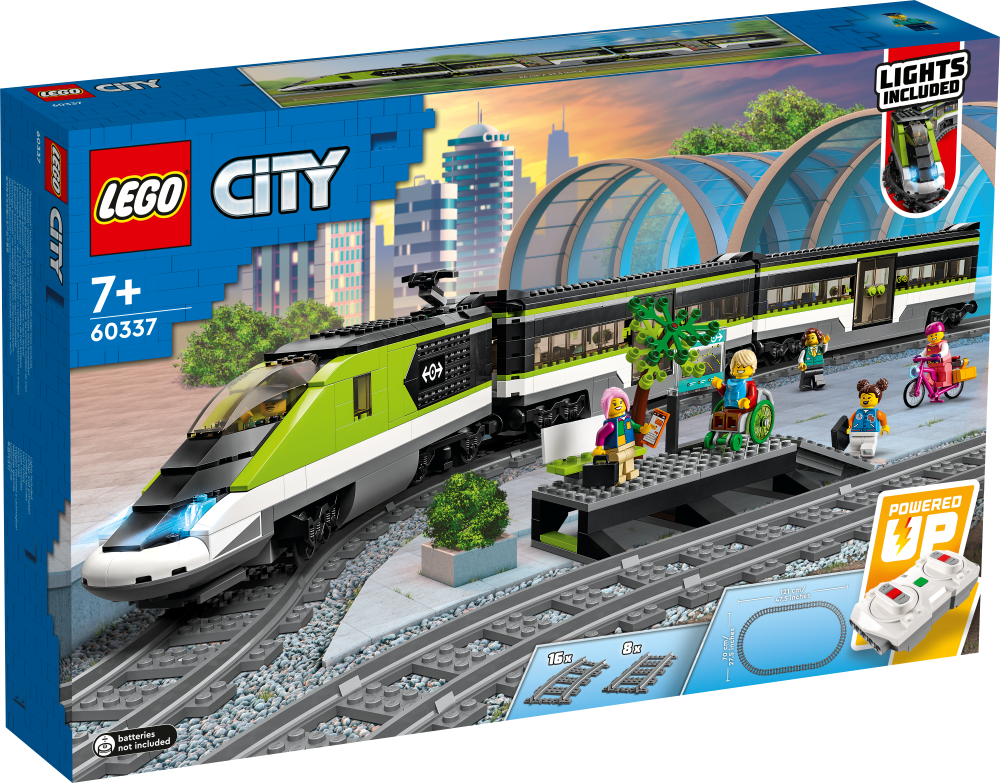 60337 LEGO® City Pasažieru ātrvilciens, 7+ gadi, 2022. gada modelis