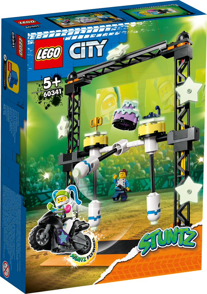 60341 LEGO® City Трюковое испытание «Нокдаун» , 5+ лет,модель 2022 года