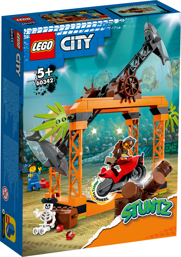 60342 LEGO® City Трюковое испытание «Нападение акулы», 5+ лет,модель 2022 года