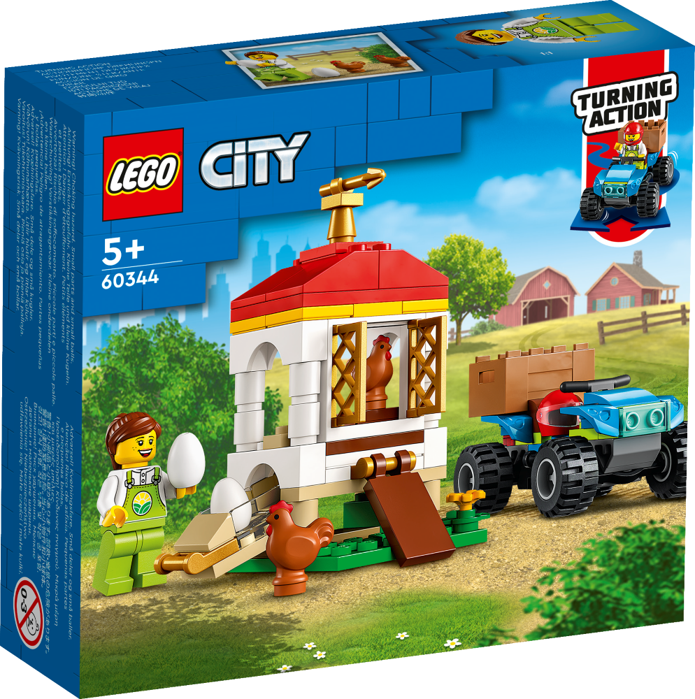 60344 LEGO® City Курятник, 5+ лет,модель 2022 года