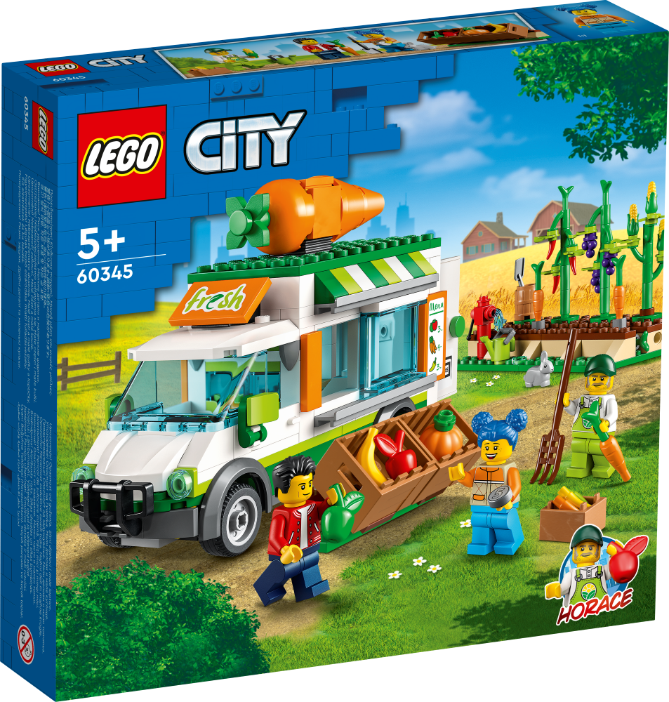 60345 LEGO® City Zemnieku tirgus busiņš, 5+ gadi, 2022. gada modelis