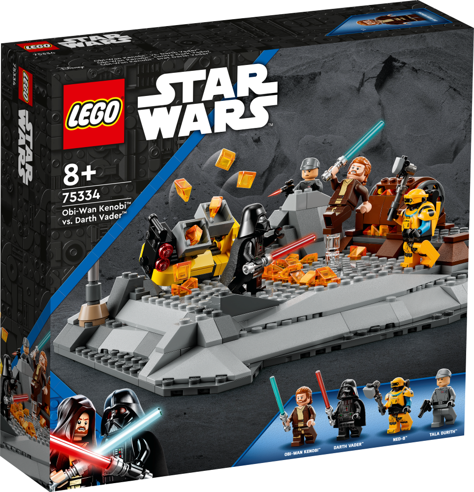 75334 LEGO® Star Wars™ Obi-Wan Kenobi™ pret Darth Vader™ , 8+ лет,модель 2022 года