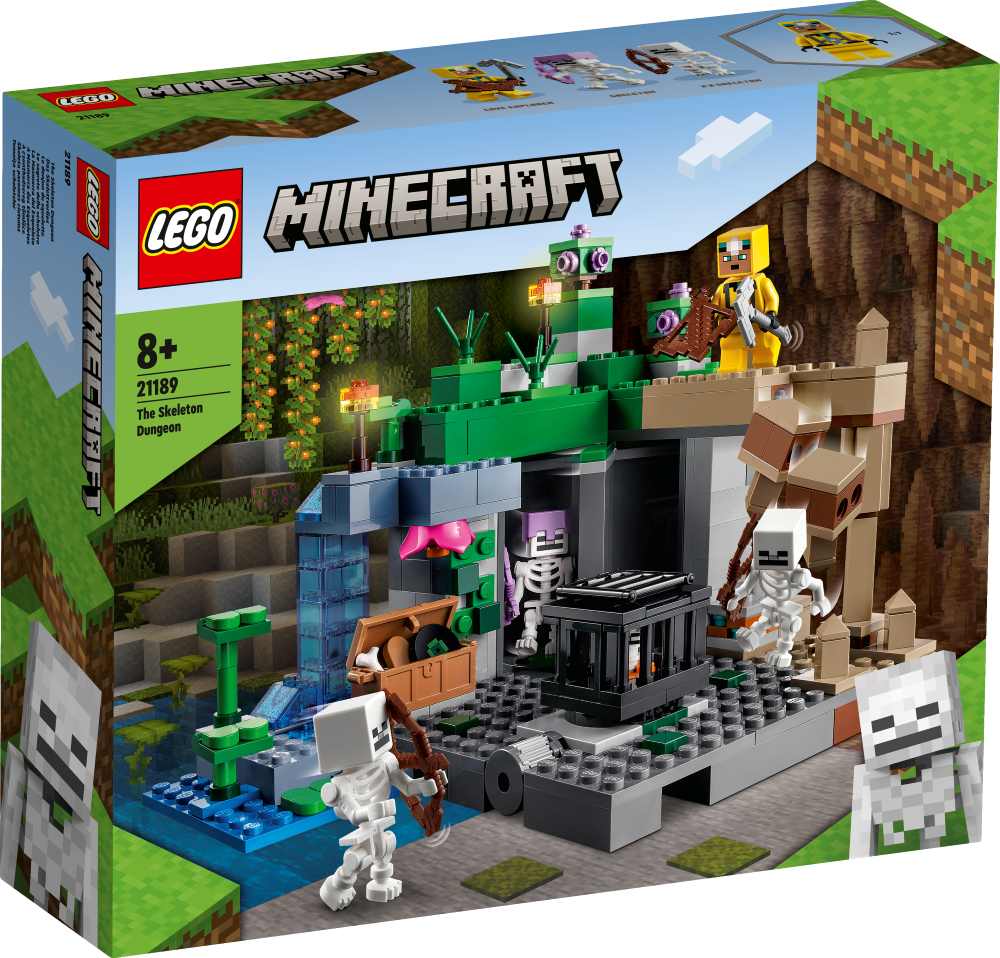 21189 LEGO® Minecraft Skeleta pazemes cietums, 8+ лет,модель 2022 года