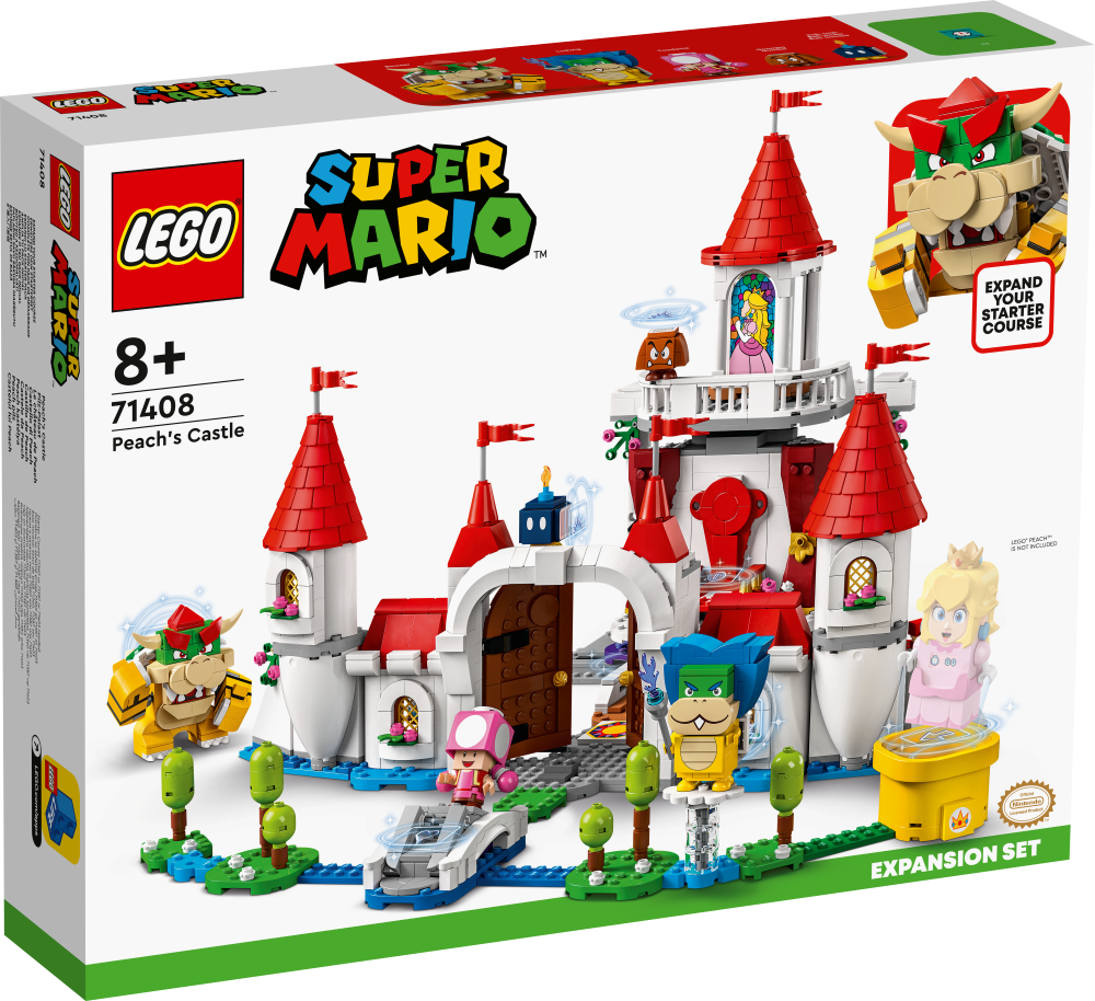 71408 LEGO® Super Mario Peach pils paplašinājuma maršruts, 8+ лет,модель 2022 года