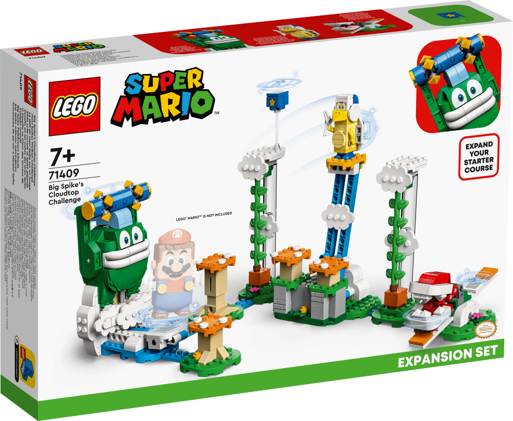 71409 LEGO® Super Mario Big Spike mākoņu izaicinājuma paplašinājuma maršruts, 7+ gadi, 2022. gada modelis