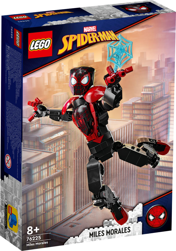 76225 LEGO® Spider ManMiles Morales figūra, 8+ gadi, 2022. gada modelis