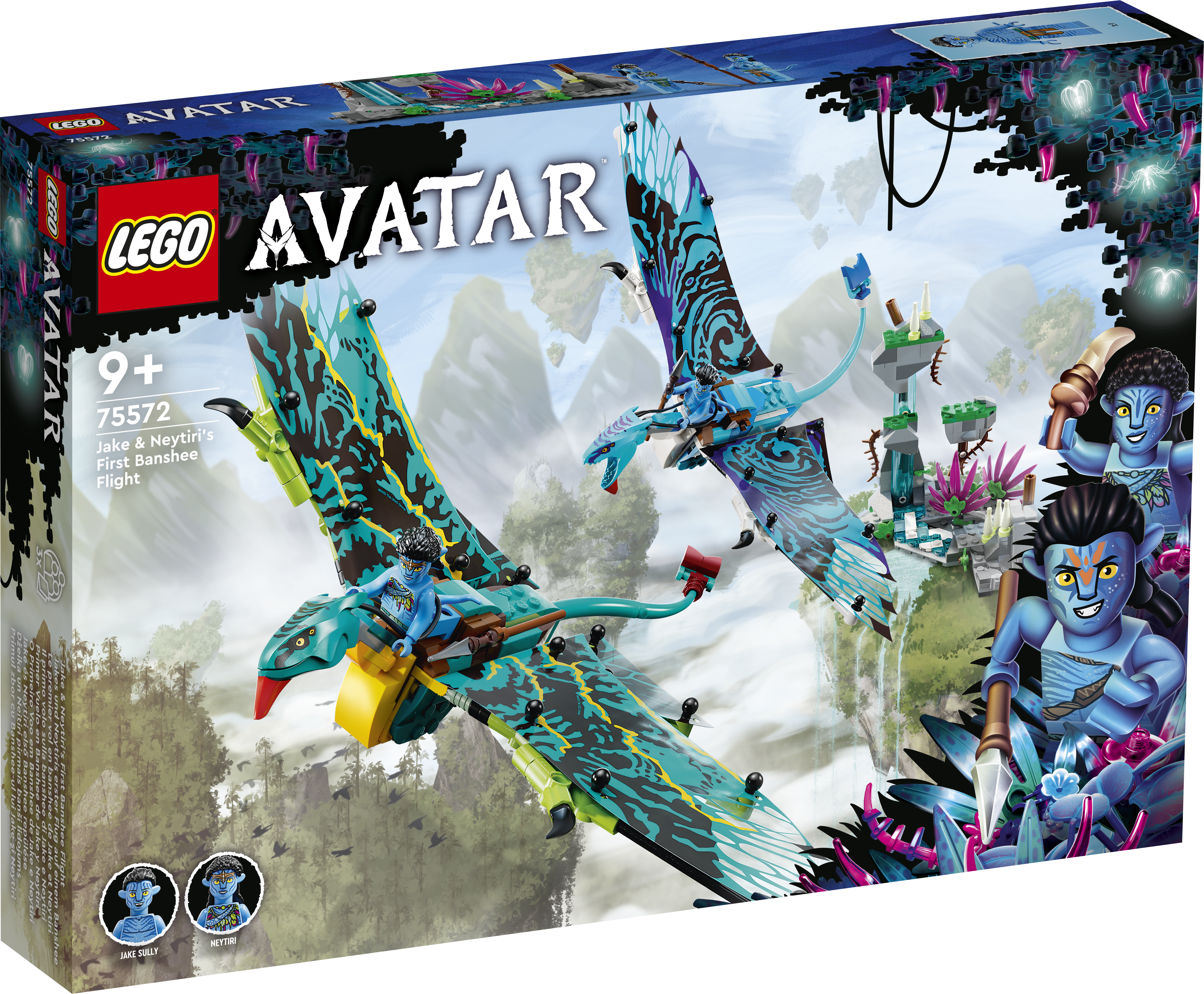 75572 LEGO® Avatar Первый полёт Джейка и Нейтири на банши, 9+ лет,модель 2022 года